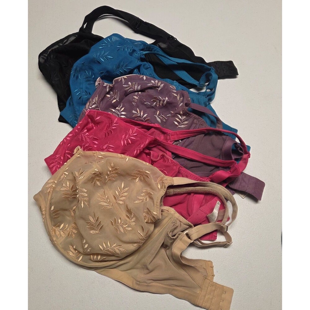Panache Tango Bra Lot Of 5 UK/USA 38K Orchid Sheer Lace Balconette Wire